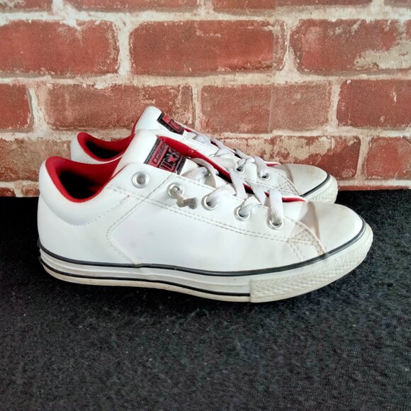 Converse Shoes Girls Size 4 White Slip On Sneakers Easy On All Star - Picture 1 of 6
